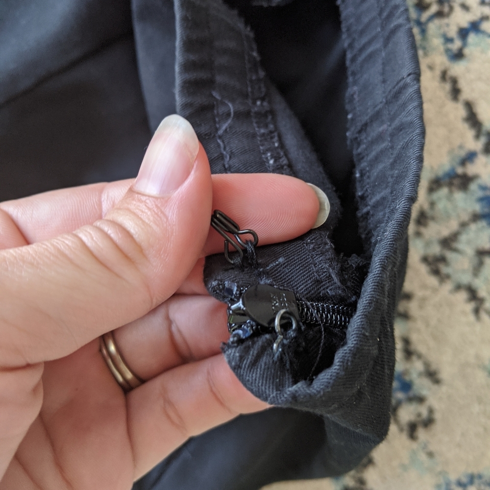 Eileen Fisher Side Zip Elastic Waist Pants - Picture 5 of 8